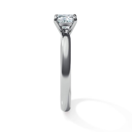 Classic Princess Cut Diamond Engagement Ring, More Image 1