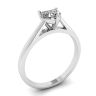 Classic Heart Diamond Solitaire Ring White Gold, Image 4