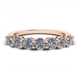 Eternal Seven Stone Diamond Ring in 18K Rose Gold Eternal Seven Stone Diamond Ring in 18K Rose Gold
