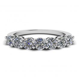 Eternal Seven Stone Diamond Ring in 18K White Gold