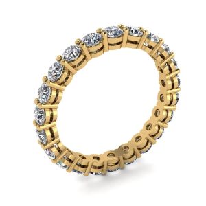Classic 3 mm Diamond Eternity Ring Yellow Gold - Photo 3