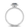 Cushion Diamond Halo Engagement Ring, Image 2