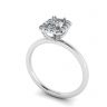 Oval Diamond Halo Halo Engagement Ring, Image 2