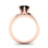 Engagement Ring Rose Gold 1 carat Black Diamond 2980R, Image 2