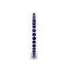 Riviera Pave Sapphire Eternity Ring Rose Gold, Image 3
