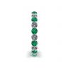 Classic 3 mm Emerald and Diamond Eternity Ring, Image 3