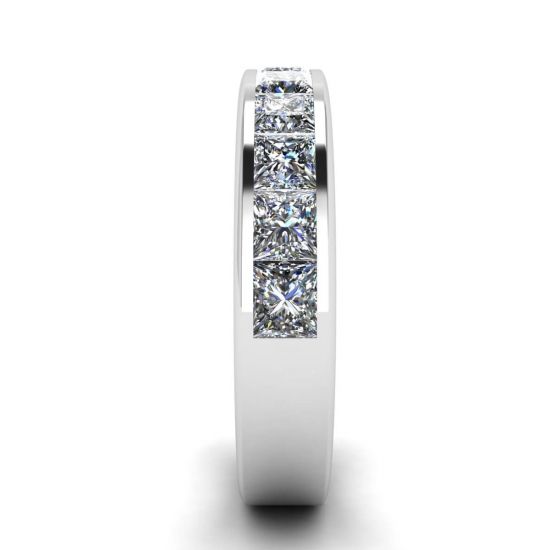 Eternity Princess Cut Diamond Ring White Gold, More Image 1