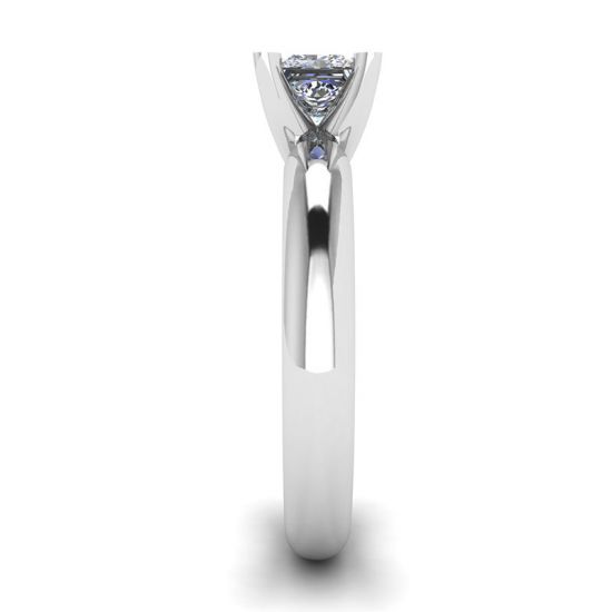 V-style Classic Setting Ring with Square Diamond,  Enlarge image 3