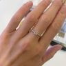Princess Cut Diamond Ring with Side Pave, Image 5