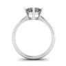 Rhombus Princess Cut Diamond Solitaire Ring White Gold, Image 2