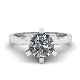 Diamond Ring in 18K White Gold for Engagement Diamond Ring in 18K White Gold for Engagement