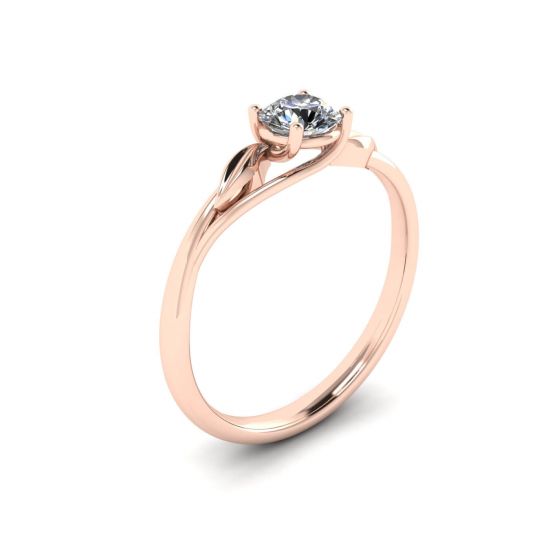 Nature Inspired Diamond Engagement Ring,  Enlarge image 4