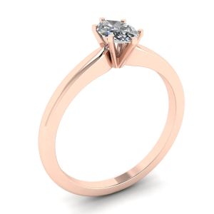 Rose Engagement Ring with Marquise Cut Diamond - Photo 3