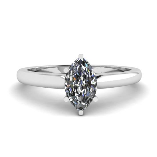 6-Prong Marquise Diamond Ring, Enlarge image 1