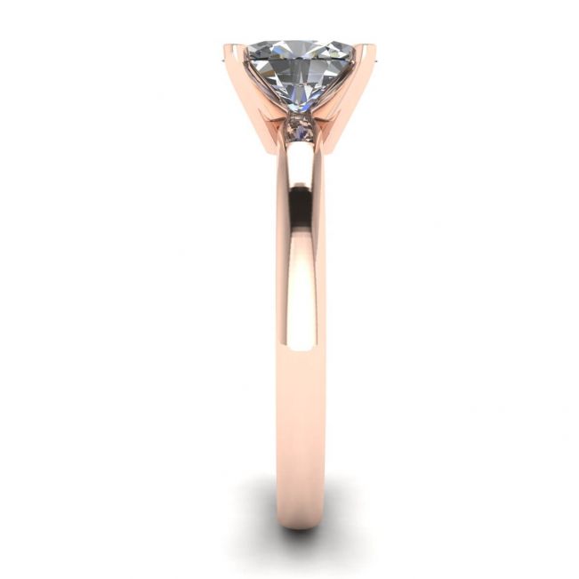 Oval Diamond Ring Rose Gold - Photo 2