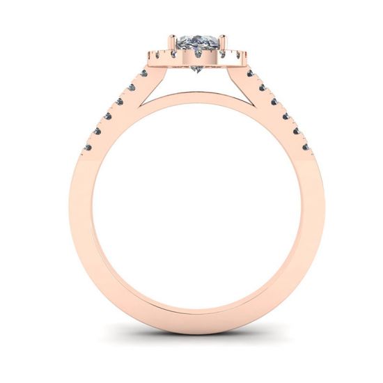 Oval Diamond Ring Rose Gold, More Image 0