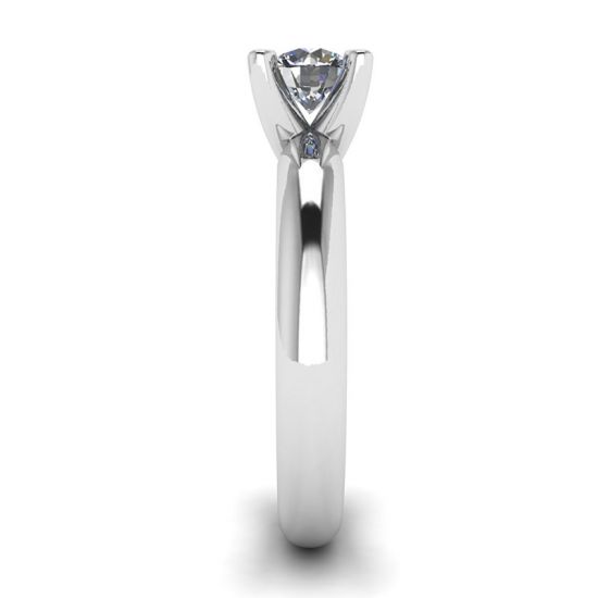 Solitaire Diamond Ring V-shape , More Image 1