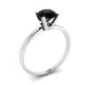 Black Diamond V Setting Ring White Gold, Image 4