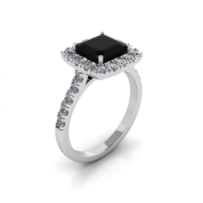Princess Black Diamond Ring - Photo 3