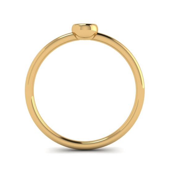 Round Diamond Small Ring La Promesse Yellow Gold, More Image 0