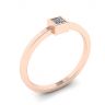 Princess Diamond Small Ring La Promesse Rose Gold, Image 4