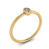 Oval Diamond Small Ring La Promesse Yellow Gold, Image 4
