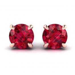 Sapphire Stud Earrings with Detachable Diamond Halo Jacket Rose Gold Sapphire Stud Earrings with Detachable Diamond Halo Jacket Rose Gold