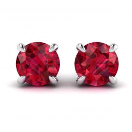 Sapphire Stud Earrings with Detachable Diamond Halo Jacket