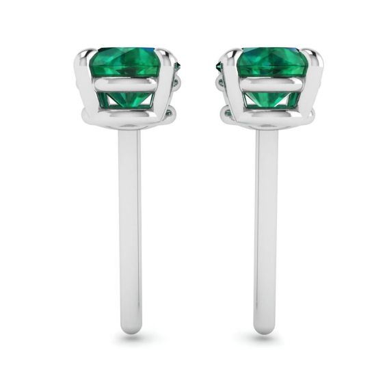 Classic Emerald Stud Earrings, More Image 0