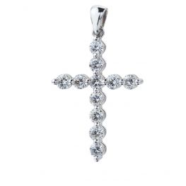 Diamond Cross Pendant on Chain