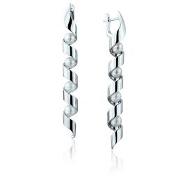Long Earrings with Sea Pearls - Ruban Collection Long Earrings with Sea Pearls - Ruban Collection