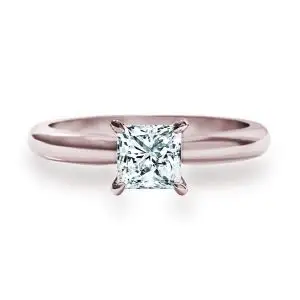 Princess cut diamond engagement ring