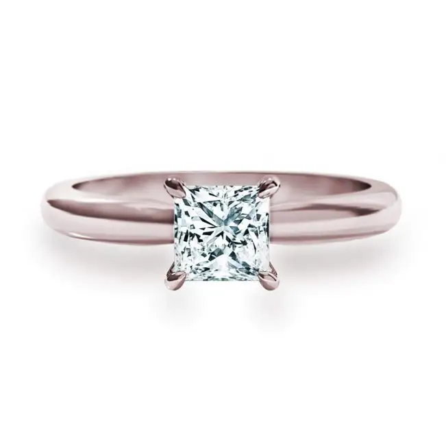 Princess cut diamond engagement ring