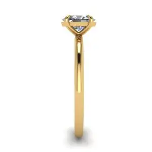 Classic Oval Diamond Solitaire Ring Yellow Gold - Photo 2