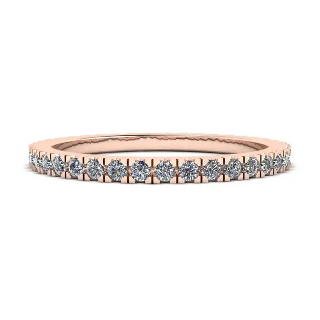 Classic Petite Diamond Eternity Ring in 18K Rose Gold