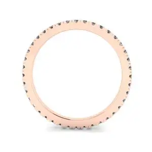 Classic Petite Diamond Eternity Ring in 18K Rose Gold - Photo 1