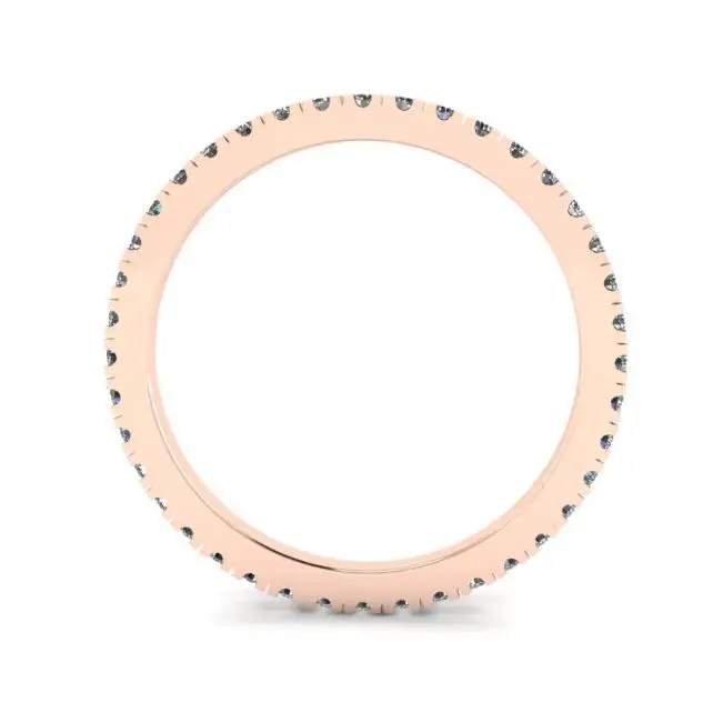 Classic Petite Diamond Eternity Ring in 18K Rose Gold - Photo 1