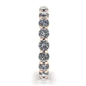 Classic 3 mm Diamond Eternity Ring Rose Gold - Photo 2