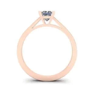 Princess Cut Diamond Ring in 18K Rose Gold - Photo 1