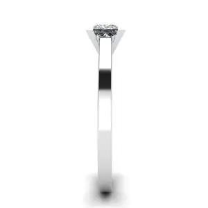 Princess Cut Diamond Ring in 18K White Gold - Photo 2