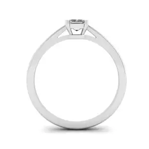 Classic Emerald Cut Diamond Solitaire Ring - Photo 1
