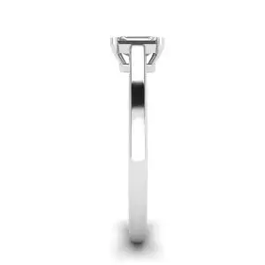Classic Emerald Cut Diamond Solitaire Ring - Photo 2