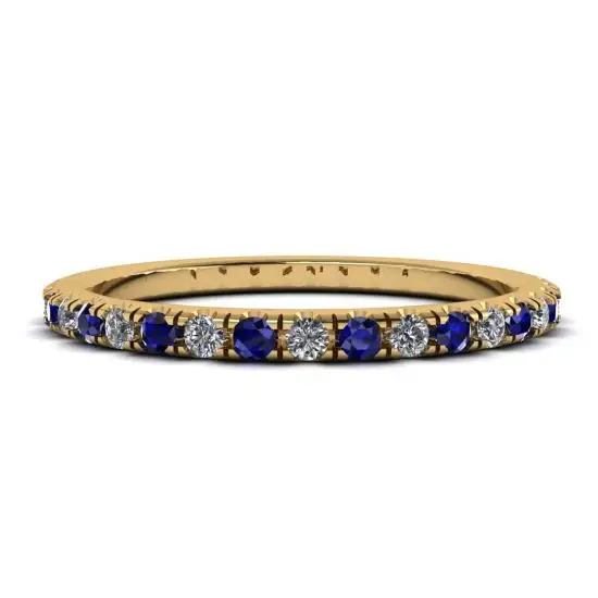 Riviera Pave Sapphire and Diamond Eternity Ring Style Yellow Gold Style 2983Y PIERRE Jewellery order now in Belgium