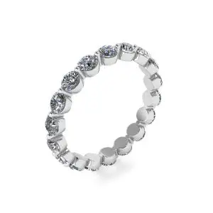 3 mm Diamond Eternity Ring Shared Prong - Photo 3