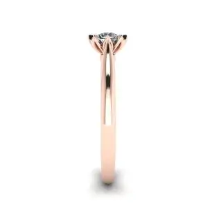 Lotus Diamond Engagement Ring Rose Gold - Photo 2
