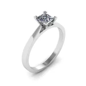 Futuristic Style Princess Cut Diamond Ring - Photo 3
