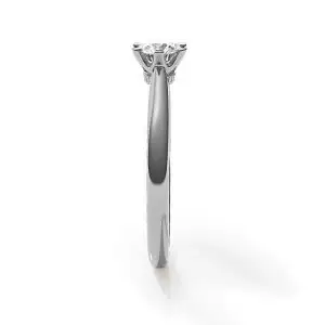 Crown diamond 6-prong engagement ring - Photo 2