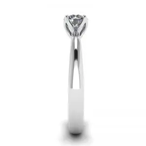 Petal Setting Ring with Round Diamond - Photo 2