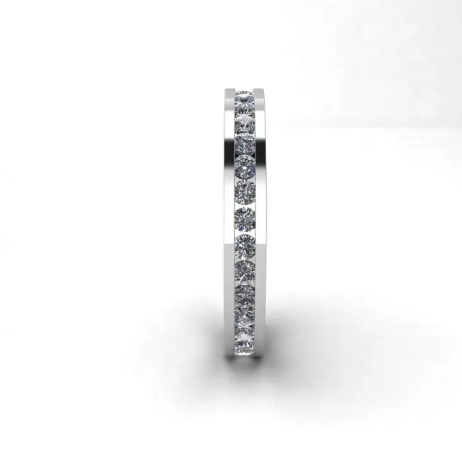 Channel Setting Eternity Diamond Ring - Photo 1