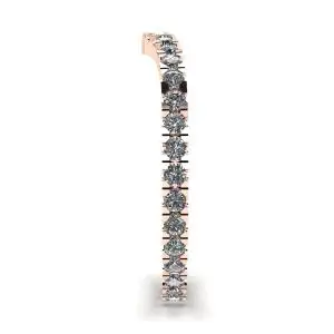 Curved Diamond Eternity Band Rose Gold - Photo 2